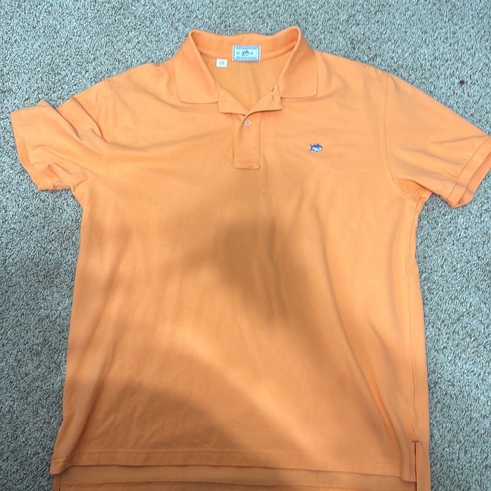 Excellent used condition orange southern tide polo
